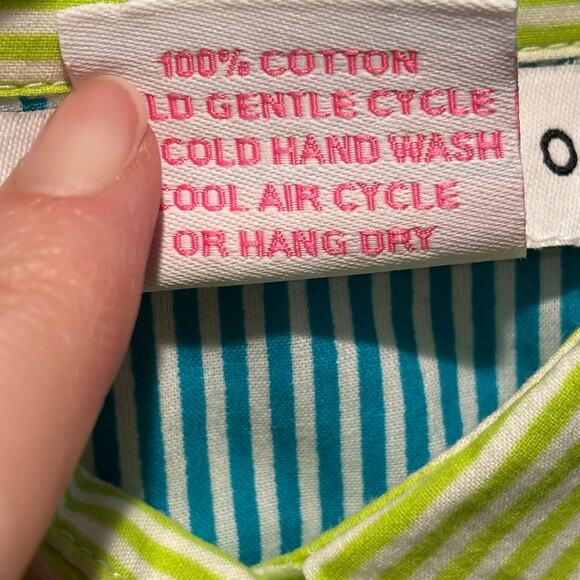 Gretchen Scott Striped Priss  Brooks Button Down Blouse - size Shrimp - Picture 6 of 6